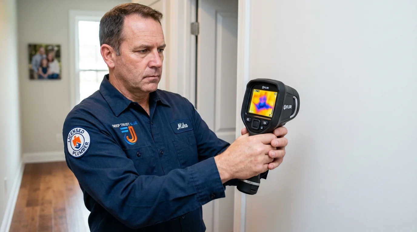 Thermal imaging leak detection by Johns Plumbing LLC in Arroyo Seco